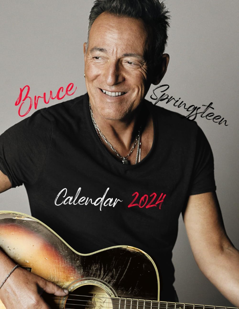 Bruce S.pring.stn Calendar 2024: B.r.c Springsteen OFFICIAL Planner 2024 2025, with note section to write in each day of the months (Pop Singer Songwriter Celebrity) Kalendar Calendario calendrier.