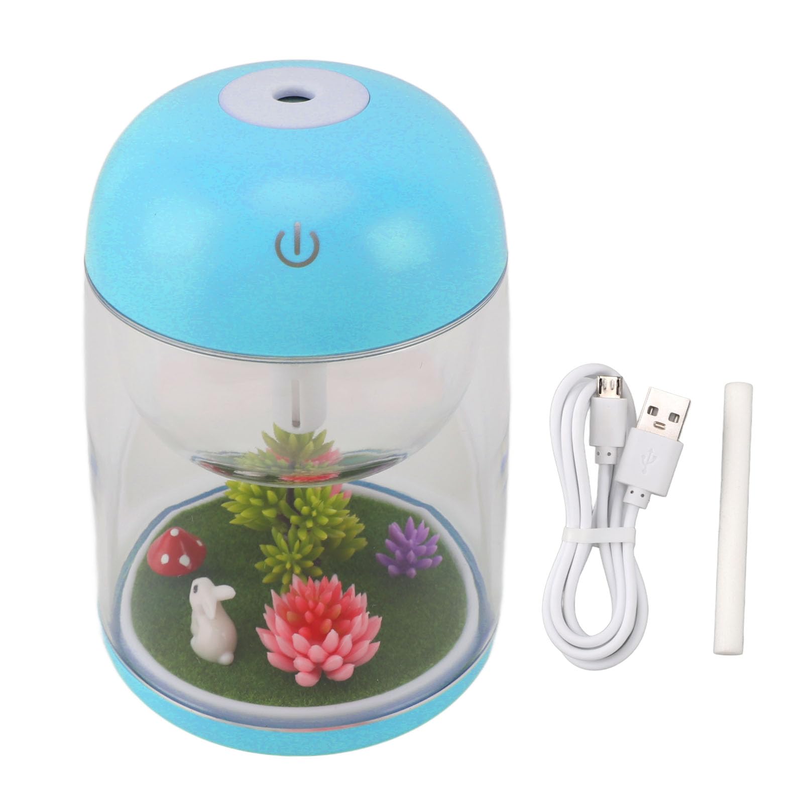 Micro Landscape Humidifier Cool Mist Essential Oil Diffuser Small Desk Humidifier with 7 Colors LED Night Light Suitable