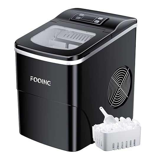 Ice Maker Machine FOOING Ice Cube Makers Ready in 6 Mins 9 Bullet Cubes