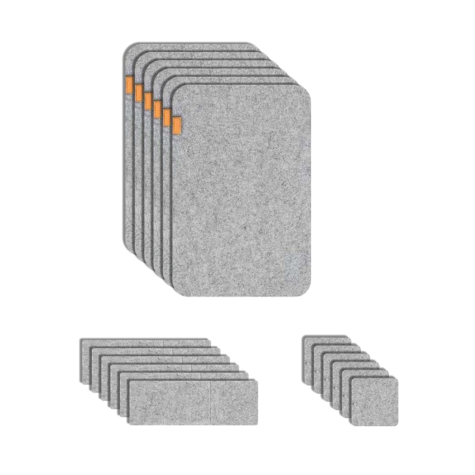 Insulation Felt Dining Placemats and Coasters Set of 6 Home Kitchens Decors for Home Restaurants and Cafes Non Slip Felt Placemat