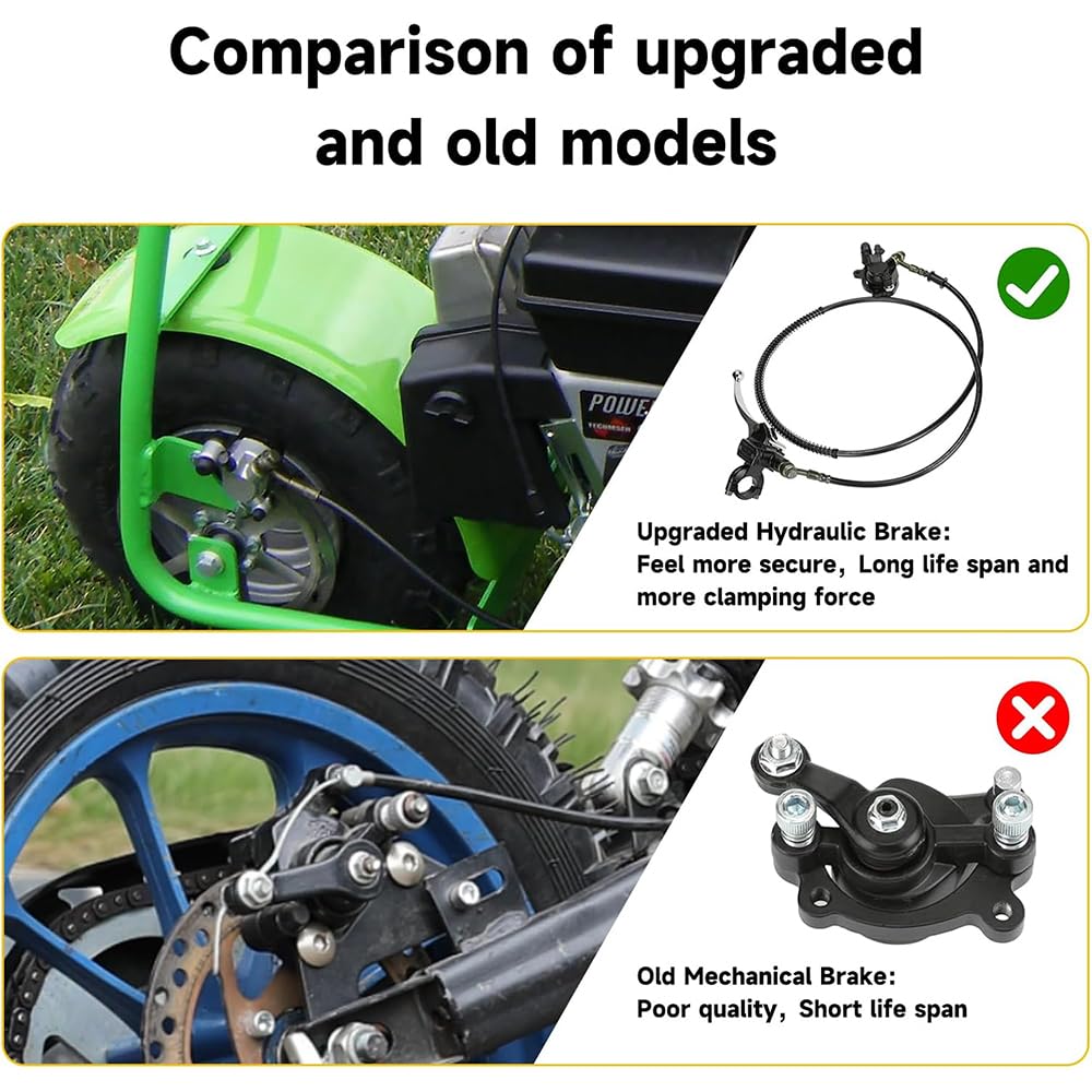 Pompa hamulcowa Motocyklowe przednie/tylne hydrauliczne zaciski hamulcowe pasujące do 2-suwowego motorynki Moto Dirt motorower ATV