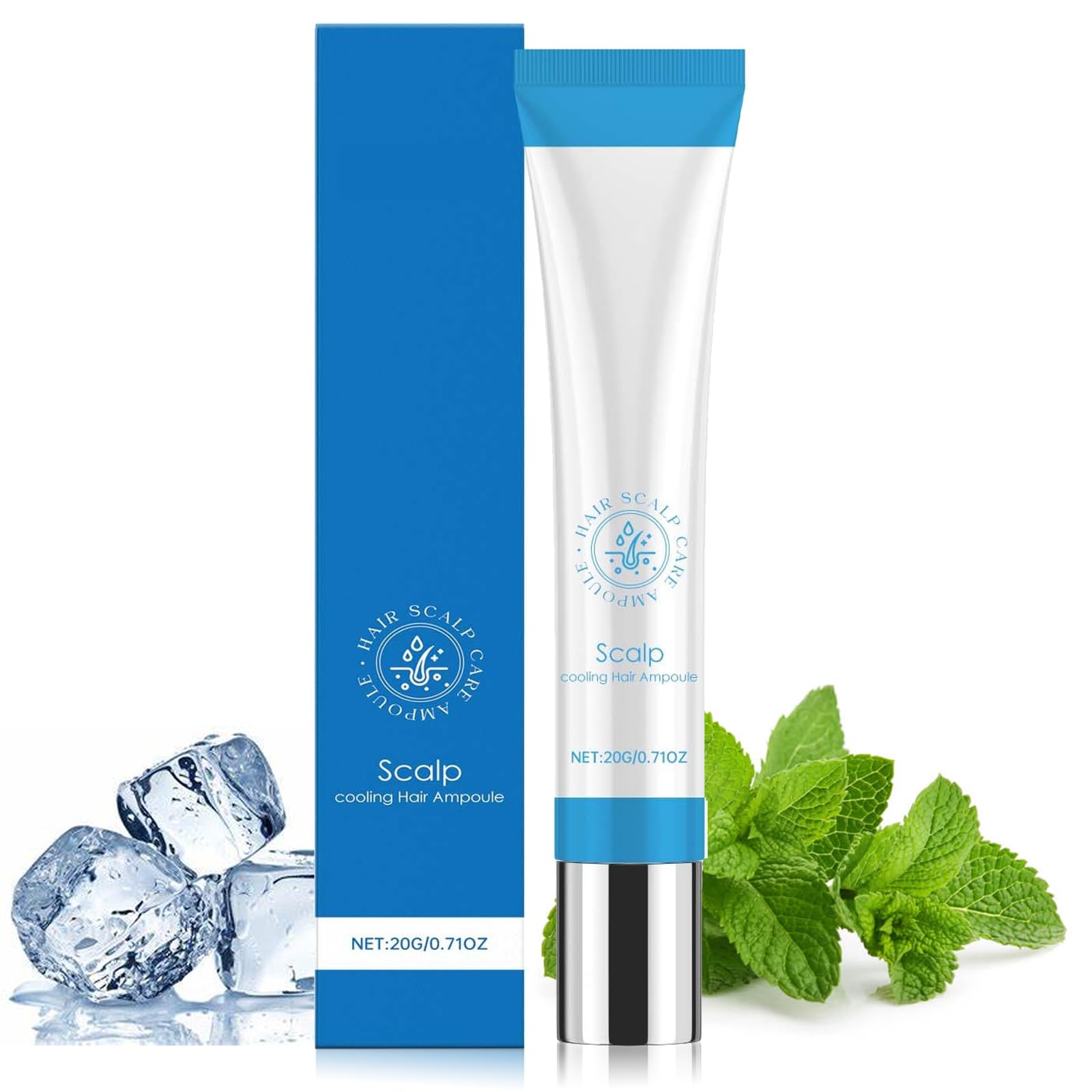 Scalp Serum, Scalphy Hair Serum, Hair Essences Ball Keep Scalp Clean and Non-Greasy, Cooling Hair Ampoule, Scalp Cooling Hair Ampoule (1pc)