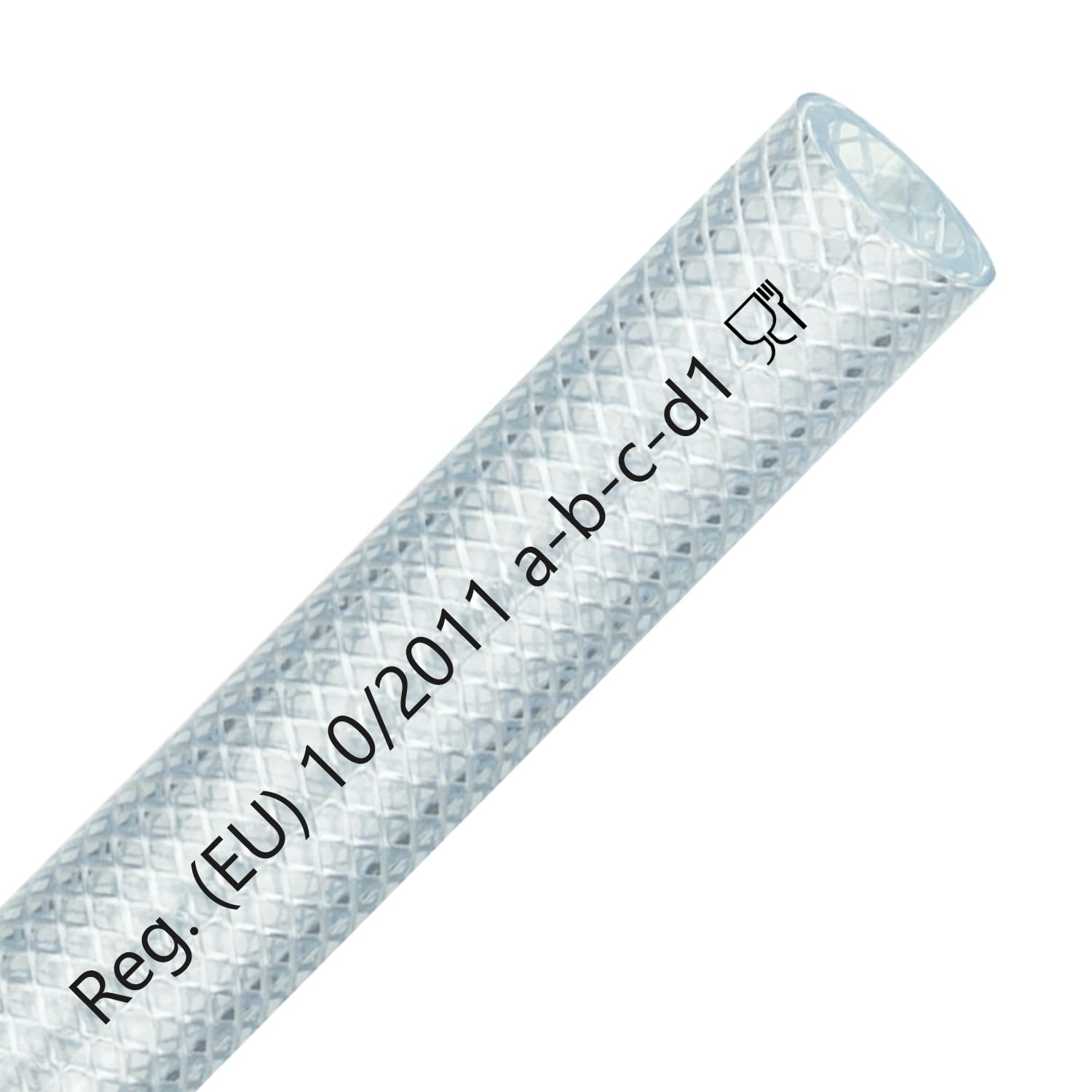 FLEXTUBE TX Ø 6mm x 3mm (1/4 Zoll), 20m lang PVC Schlauch mit Gewebe, Lebensmittelecht durchsichtig flexibel Druckschlauch Druckluftschlauch Lebensmittelschlauch Wasserschlauch Luftschlauch