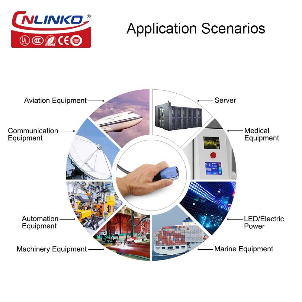 CNLINKO LP-20 Industrieller wasserdichter Steckverbinder IP68 Rundsteckverbinder Schnellsteck-Aviation-Steckverbinder Schnelllösestift mit Schutzvorrichtungen Steckverbinder M20 Flanschbuchse (3 Pin)