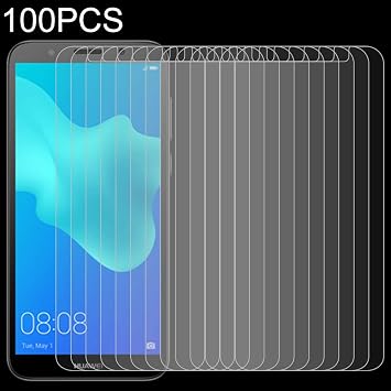 HONGYAN Tempered Film for Huawei 100 PCS 0.26mm 9H 2.5D Tempered Glass Film for Huawei Y5 Prime 2018 Screen Protective Film