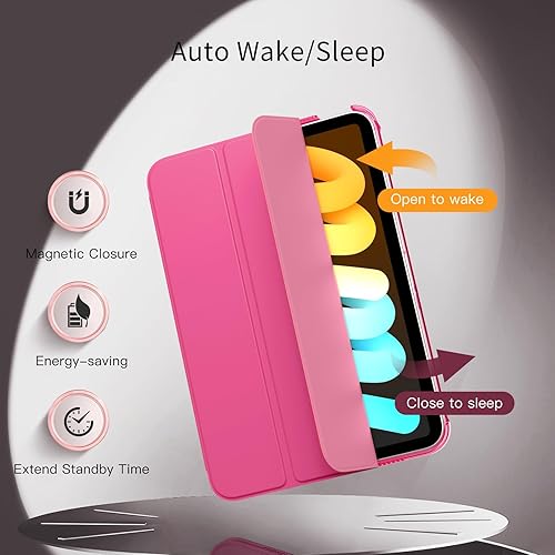 Miniatura 244 de MoKo Funda para iPad mini 7 (A17 Pro) Generation Case 2024, iPad mini 6 2021, funda delgada y ligera de 8.3 pulgadas de carcasa de policarbonato