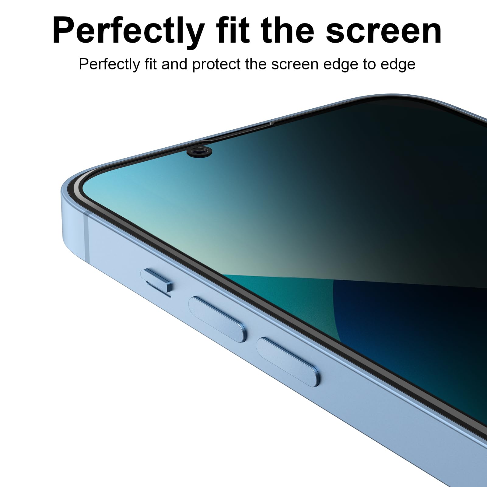 Deppa Privacy Pellicola Protettiva per iPhone 17e/16e/14/13/13 Pro (6.1') con Kit di Installazione Facile | Anti-Polvere e Anti-Bolle | Copertura Totale | 2 Pezzi