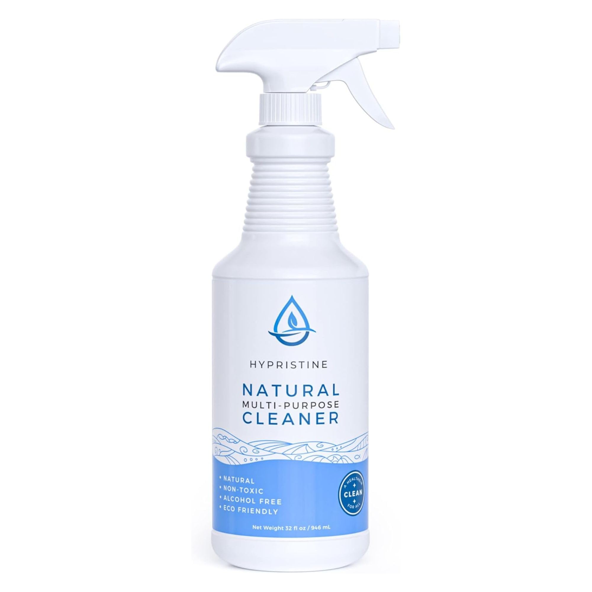 PURE Hypochlorous Acid Spray, Multi-Purpose Cleaner, Superior Shelf Life, 0% Bleach, 0% Alcohol, Food Contact Safe, Eliminate Non-Living Allergens, Remove Pet Odor, Clean Any Surface