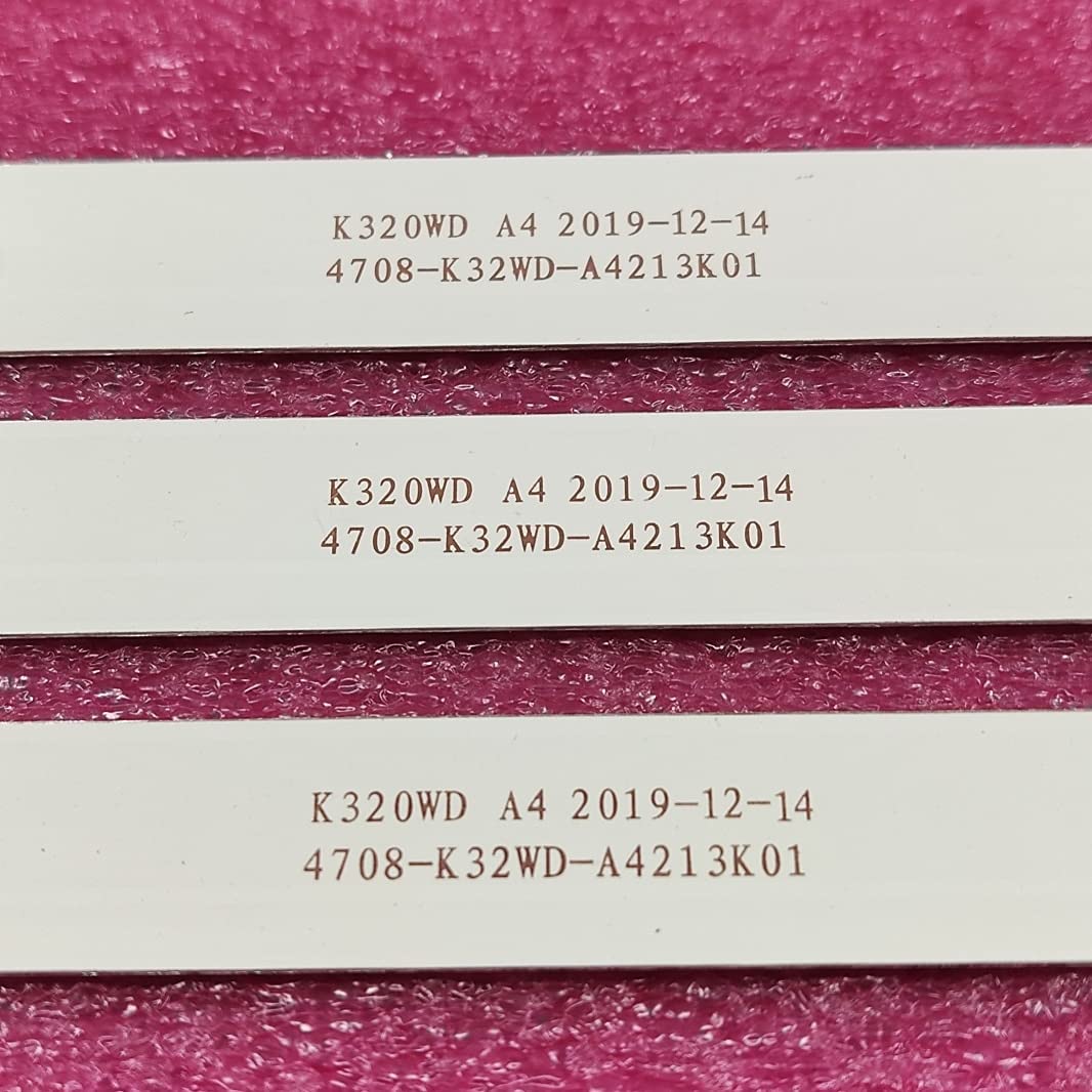 Pièces de Rechange TV- LED Backlight Strip Compatible avec Horizont 32le3181 Toshiba 32S1750EV AOC LE32M3570 / 60 LE32D59 32PFL3045 4708-K320WD-A2213K01 A4213K01