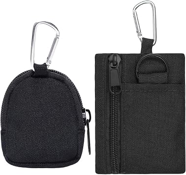 2 Pack Tactical Mini Coin Pouch EDC Key Bag for Earphone Small Gear