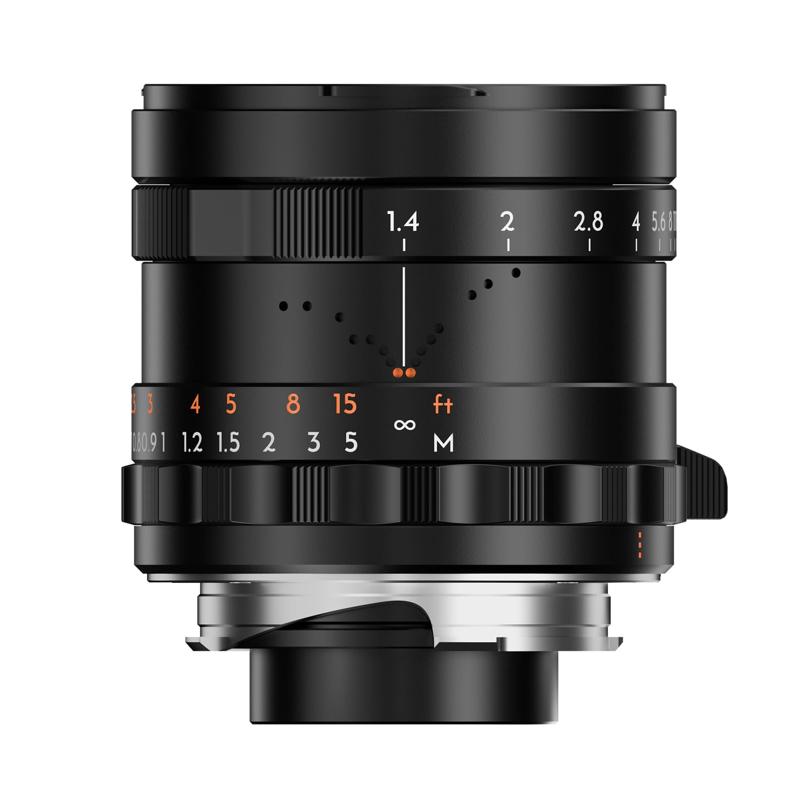 THYPOCH Lente de fotografia de quadro completo Simera 35 mm f1.4 para montagem Leica M - Focus Tab - Tipo ii -Preto