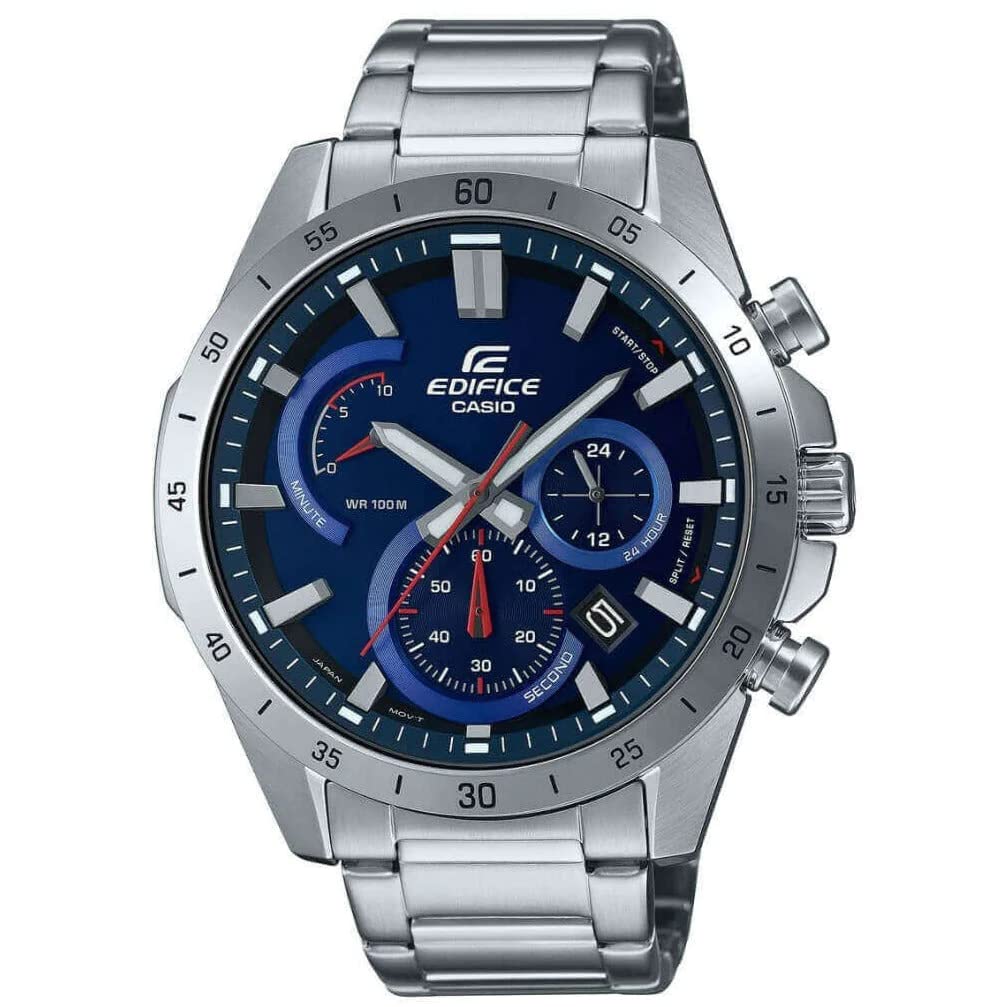 Casio Edifice EFR-573D-2AVUEF – Orologio Uomo Cronografo Acciaio Quadrante Blu - 2