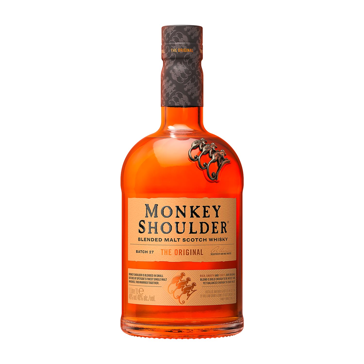 Monkey Shoulder Blended Malt Scotch Whisky, 70cl – ein erstklassiges Whisky-Geschenk