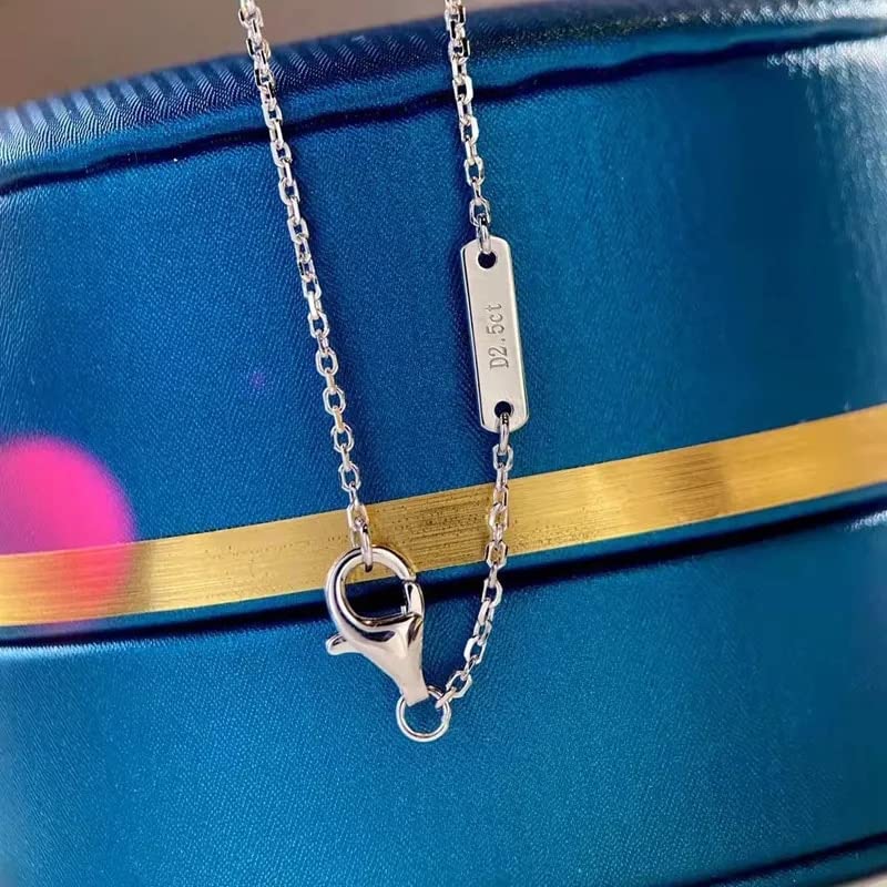 Bijoux de mariage étincelants collier cœur argent 925 - 4