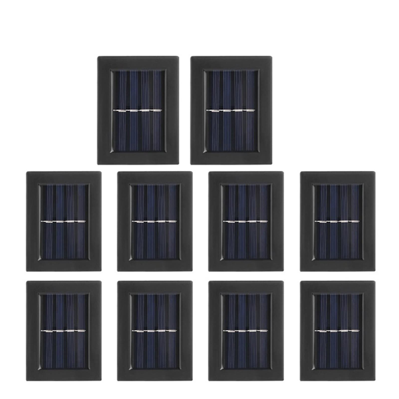 1/8/10 Uds LED Lámpara De Pared Solar Exterior Impermeable Arriba Y Abajo Iluminación Decoración Jardín Luces Solares Cerca Escaleras Luz Sensor De Movimiento(10Pcs Warm Lamp)