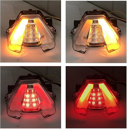 Miniatura 7 de Luz trasera LED para motocicleta, luz trasera, indicador de señal de giro para 2021 2022 MT07 MT-07 MT 07 MT 07 Lámpara de freno intermitente