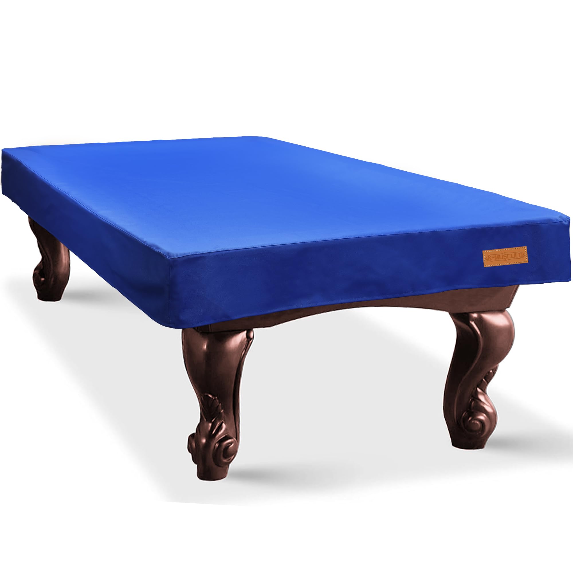 K-Musculo Pool Table Cover, Heavy Duty Leatherette Billiard Table Cover, Waterproof and Tearproof, 6.5/7/ 7.5/8/ 8.5/9 Foot Fitted
