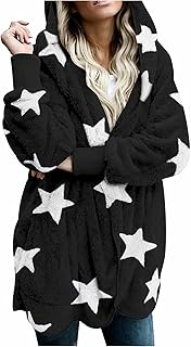 Chaqueta de forro polar para mujer, chaqueta de peluche de pelo sintético, chaqueta con capucha, chaqueta de punto, abrigo de pelo sintético con capucha
