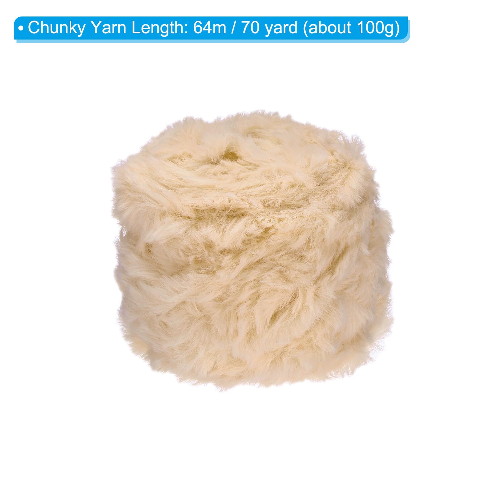 PATIKIL 70yds Faux Fur Yarn - Image 2