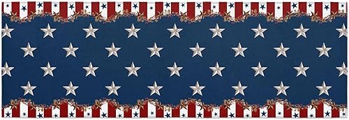 Miniatura 229 de Alfombras y tapetes de cocina Hello Fall, 2 unidades, color azul, naranja, calabaza, hoja de arce, pájaros, alfombras antideslizantes con pasillo