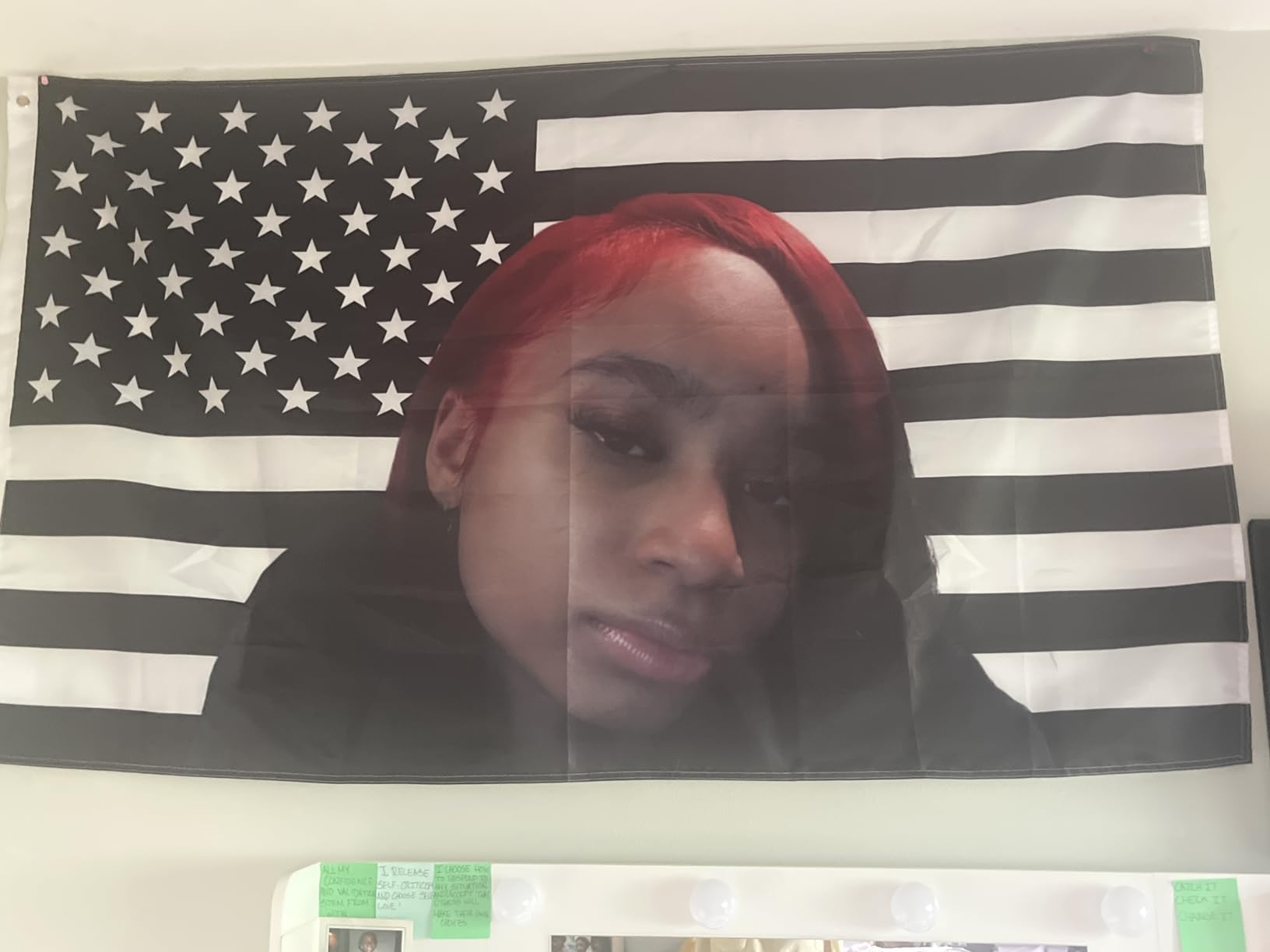 Custom American Tapestry Flag with Picture photo review