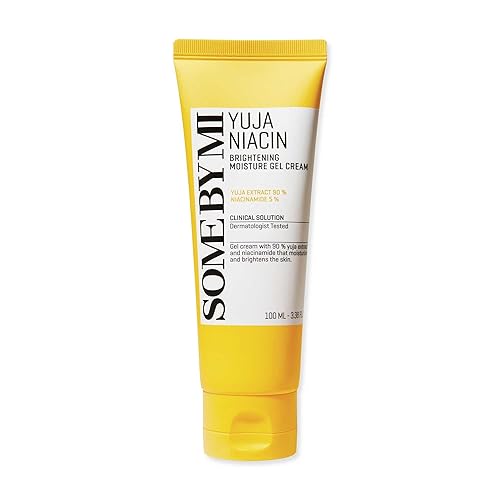 SOME BY MI Yuja - Crema de gel hidratante iluminadora de niacina 2024, 3.38 onzas, 3.4 fl oz, hecha de 10 vitaminas para una piel de aspecto opaco,