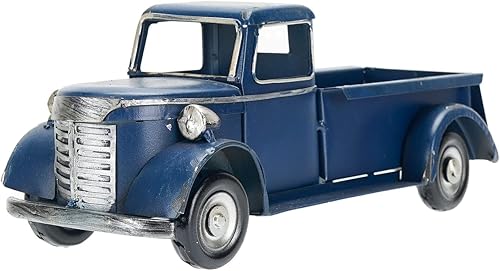 Miniatura 10 de SOFFEE DESIGN Vehículos coleccionables clásicos de 12 pulgadas, decoración de hierro modelo Pick-up, figura coleccionable, soporte de vino de