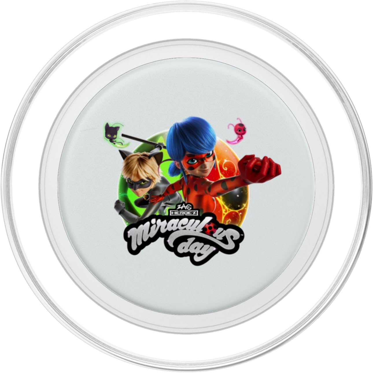 Miraculous Ladybug Cat Noir Miraculous Day 2024 Kwamis PopSockets MagSafe PopGrip for iPhone