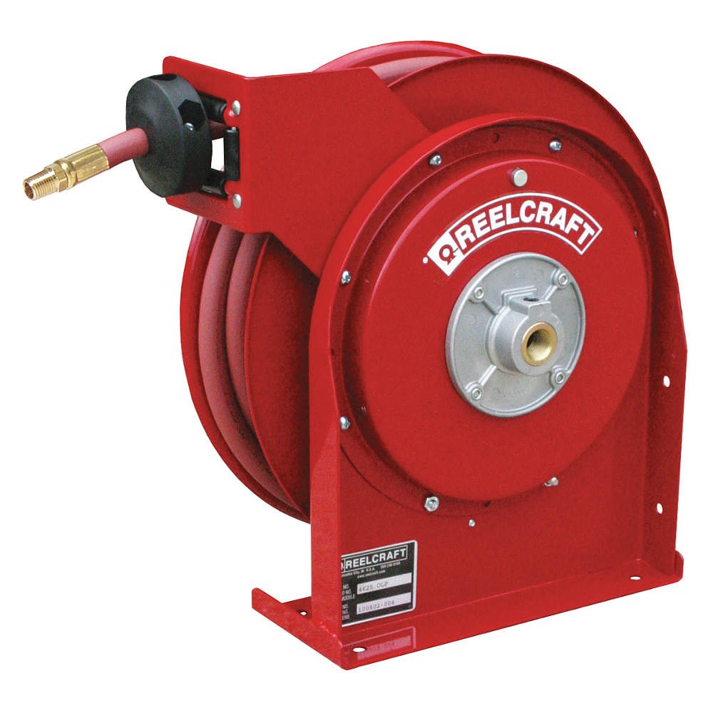 Reelcraft B4435 OLP Premium Duty Spring Retractable Hose Reel, 1/4" x