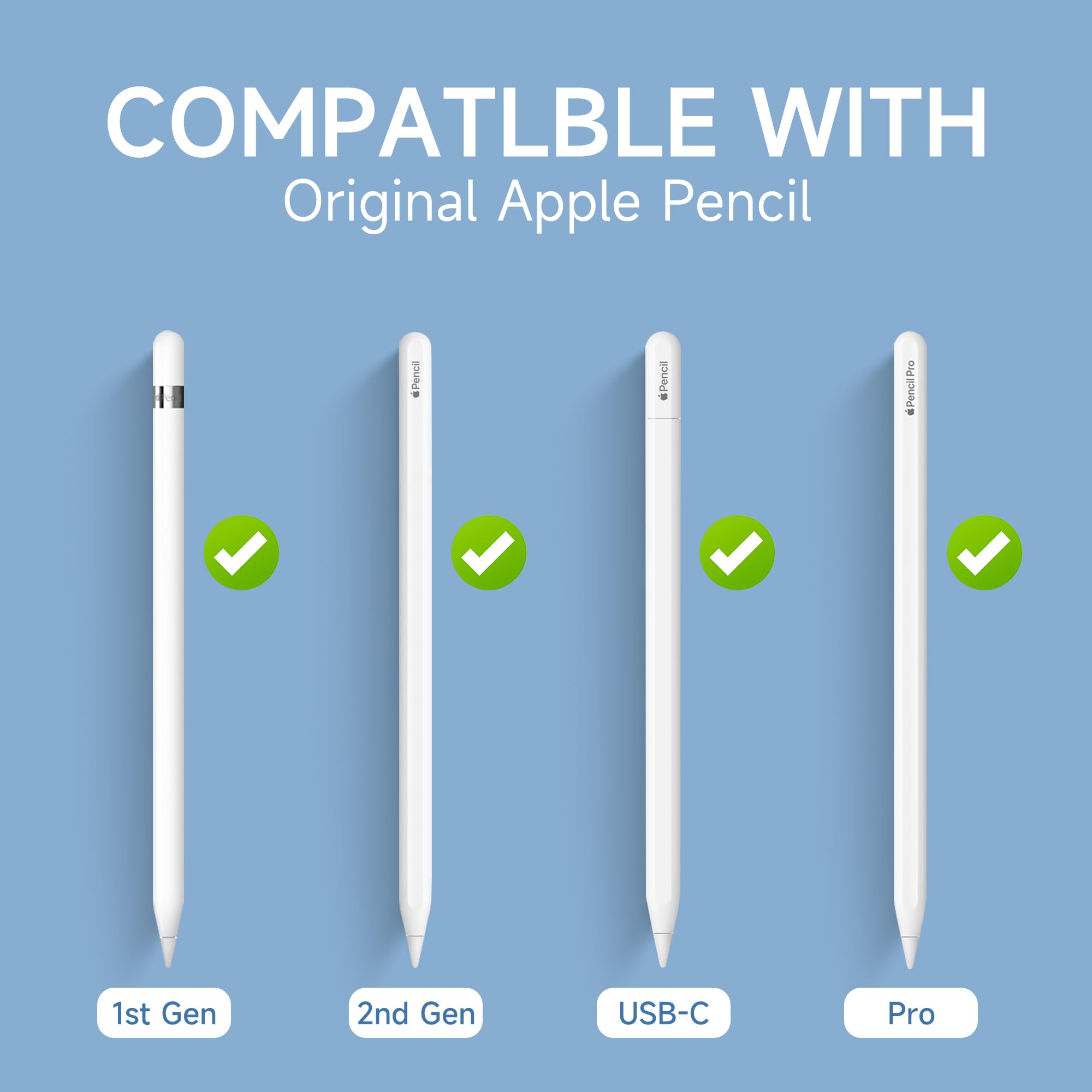 8-Pack] Replacement Pencil Tips for Apple Pencil Pro, Apple Pencil