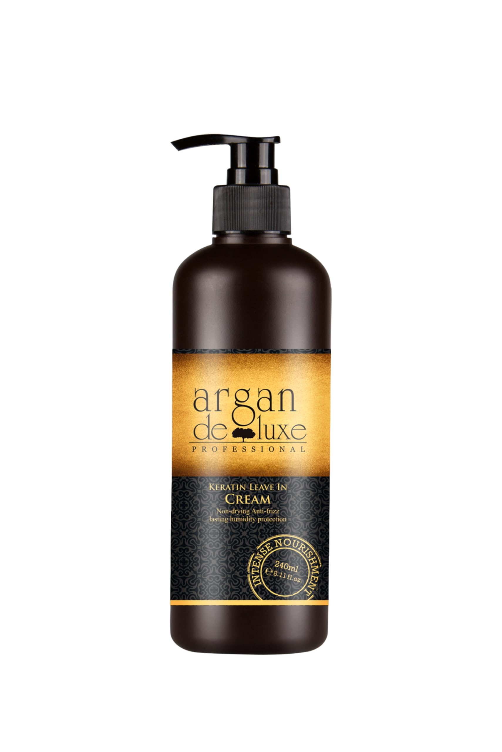 Keratin Leave In Cream Intensive Feuchtigkeitspflege Anti Frizz mit Argan Essenz spendet langanhaltende Geschmeidigkeit Glanz und UV Schutz für glattes gepflegtes Haar - 240 ml