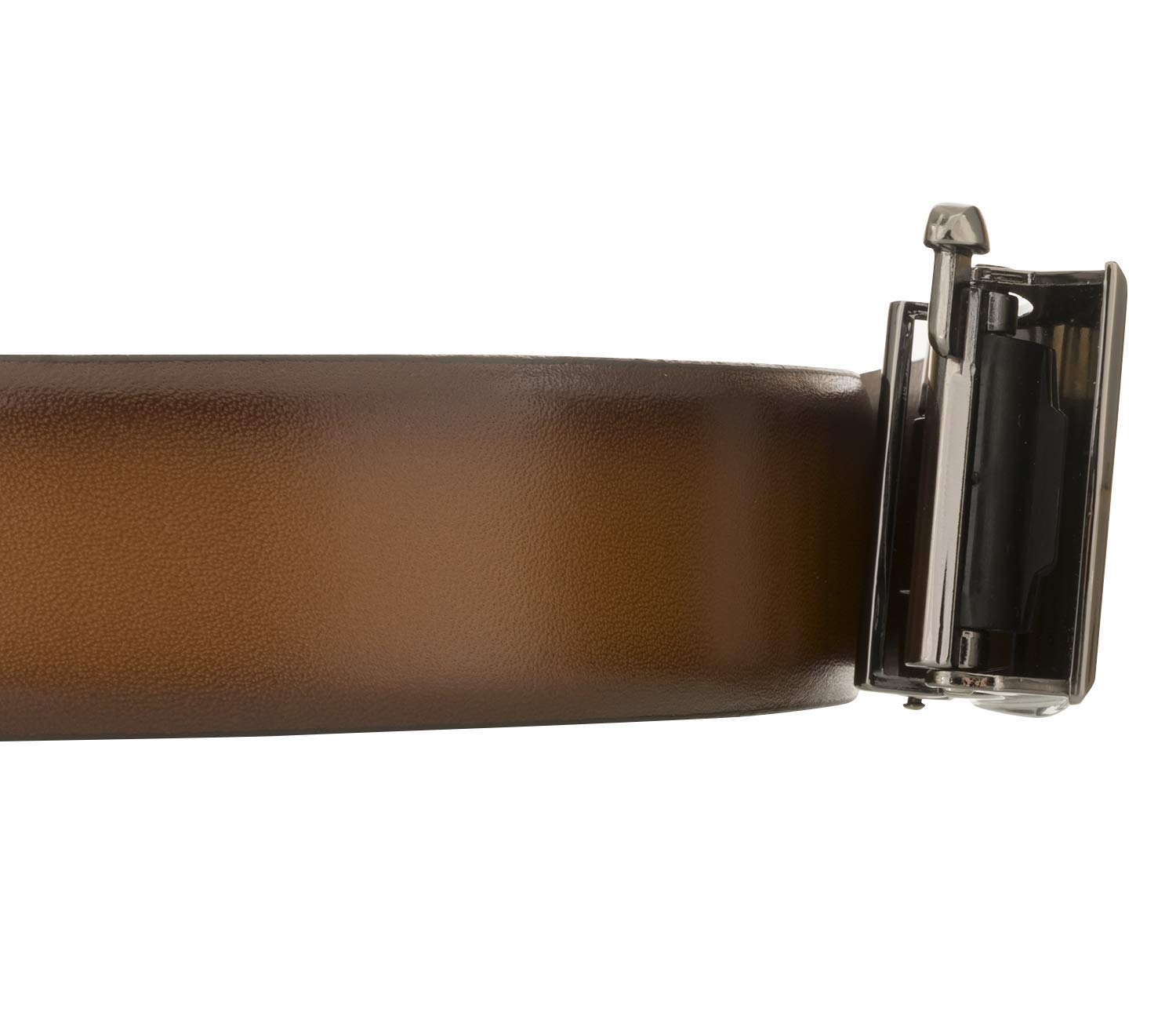 LLOYD Herren Gürtel bombiert Ledergürtel mit Automatikschließe 35mm cognac Herrengürtel