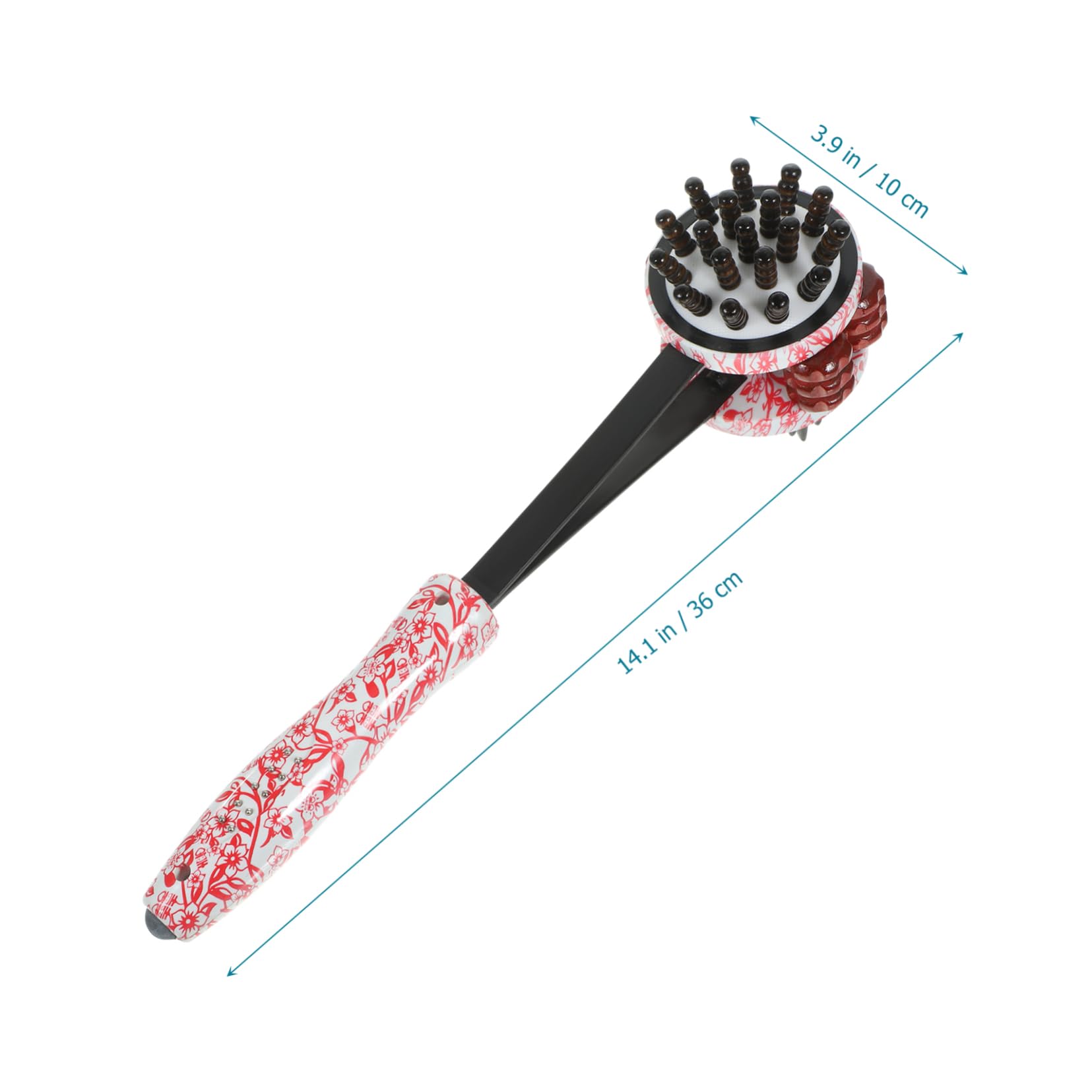 Beifuß-Wellnesshammer, Handmassagegerät mit Rollenfunktion, tragbarer Massagehammer im dekorativen Design zur Linderung von Rücken- und Muskelverspannungen