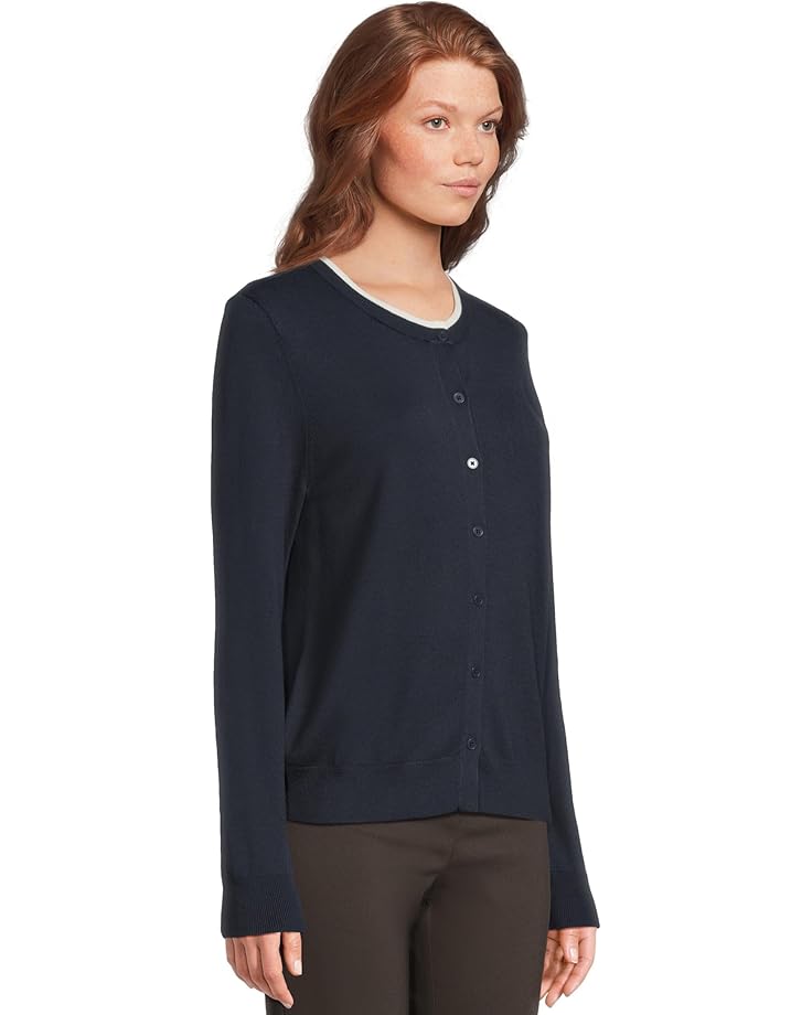 Elliott Lauren Modal Knits - Button Front Cardigan with Double Layer Neck Detail - #2 of 5