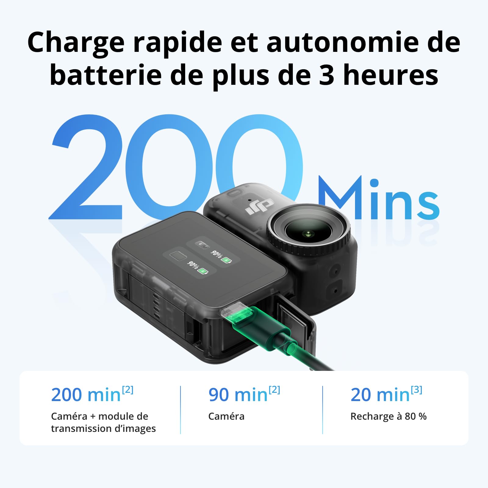 DJI Osmo Nano Bundle Standard (64 Go) - Petite caméra vlog 4K/60 IPS avec capteur 1/1,3″, vidéo FOV Large 143°, 200 Min d'enregistrement, caméra POV magnétique 4K pour Le Sport, Le vlog