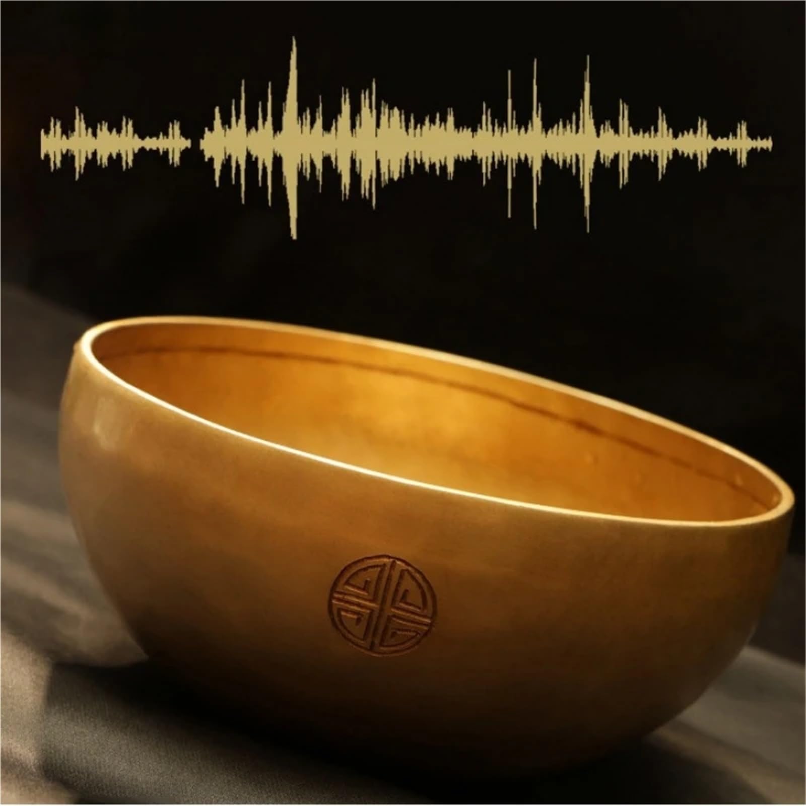 Set di campane tibetane Ciotola tibetana realizzata for la terapia yoga e meditazione Cuenco, strumento sonoro originale for guarigione, articolo di arredamento for casa(12cm)