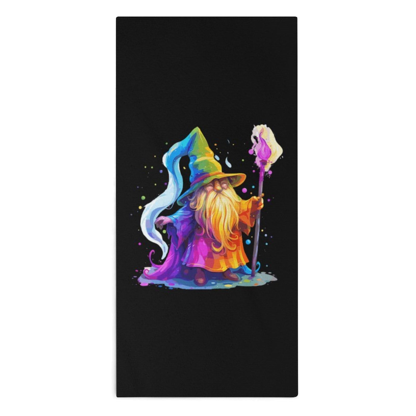 TXFBTRFSA Colorful Wizard Hand Towels for Adult Face Towel Bath Beach Swim Accessories