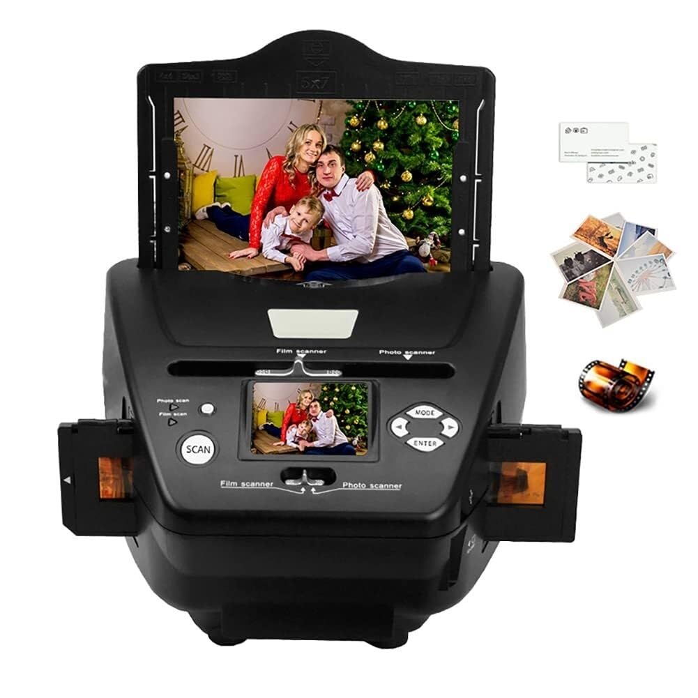 Portable Film Slide Photo Scanner 16MP High-Resolution Negative Convert Color with LCD Screen