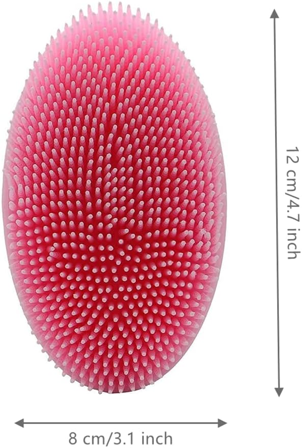 2 Pieces Silicone Body Brush Soft Bath Body Brush Exfoliating Cleaning