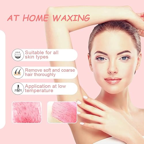 Miniatura 10 de Cuentas de cera dura para depilación (10.5 onzas), cuentas de cera sin dolor, cuentas de cera de bikini brasileño de cuerpo completo con 10