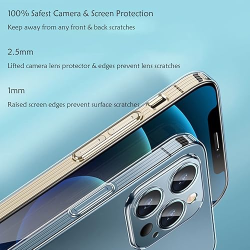 Miniatura 6 de iBetterLife Funda para iPhone 13 transparente, no amarillenta, funda para iPhone 13 con funda delgada y protección a prueba de golpes, para mujeres,