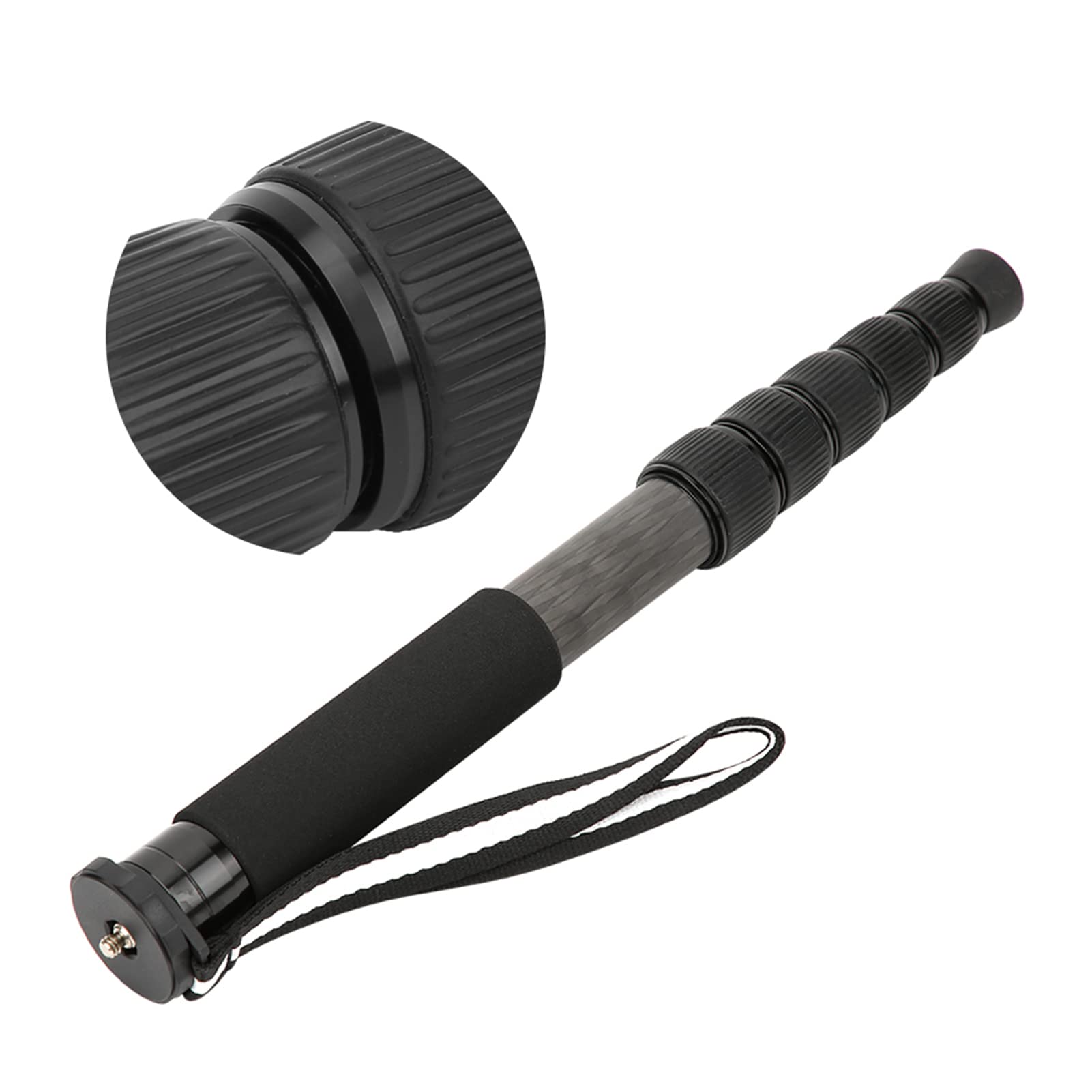 Dpofirs Trépied pour Appareil Photo, Support Portable en Fibre de Carbone