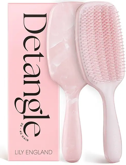 Lily England Curly Hair Brush - Pain-Free Detangling & Styling for 3c-4c Hair