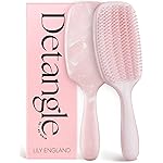 Lily England Curly Hair Brush - Detangling & Styling Tool with Flexible Bristles for Pain-Free Wet & Dry Curls (3c to 4c), Pink