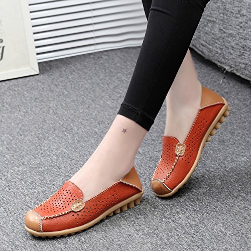 Image of VenusCelia Women's Floral Comfort Walking Flat Loafer