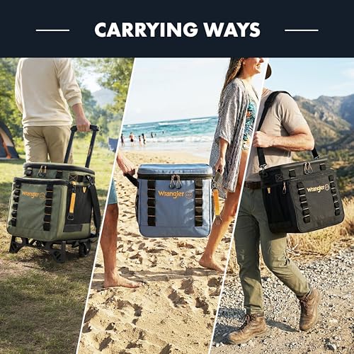 Image of Wrangler ATG Rolling Picnic Cooler Bag