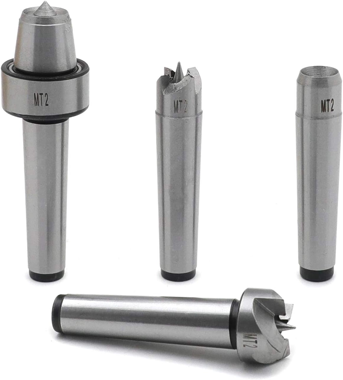 HTTMT- MT2 Wood Lathe Live Center Drive Spur Cup Kit Arbor Case Wooden Turning Tools [P/N: ET-TOOL016-SR]