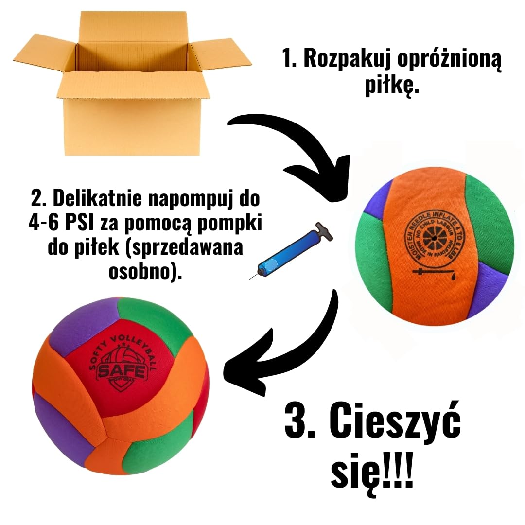 Miękka piłka do siatkówki – super miękka zaprojektowana do bezbolesnej zabawy – niesamowita piłka wewnętrzna dla dzieci z realistycznym uczuciem i odbiciem – idealna piłka do domu
