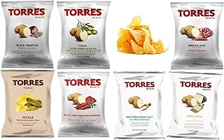 Torres Chips, Crunchy Potato Chips 7 Bag Variety Pack