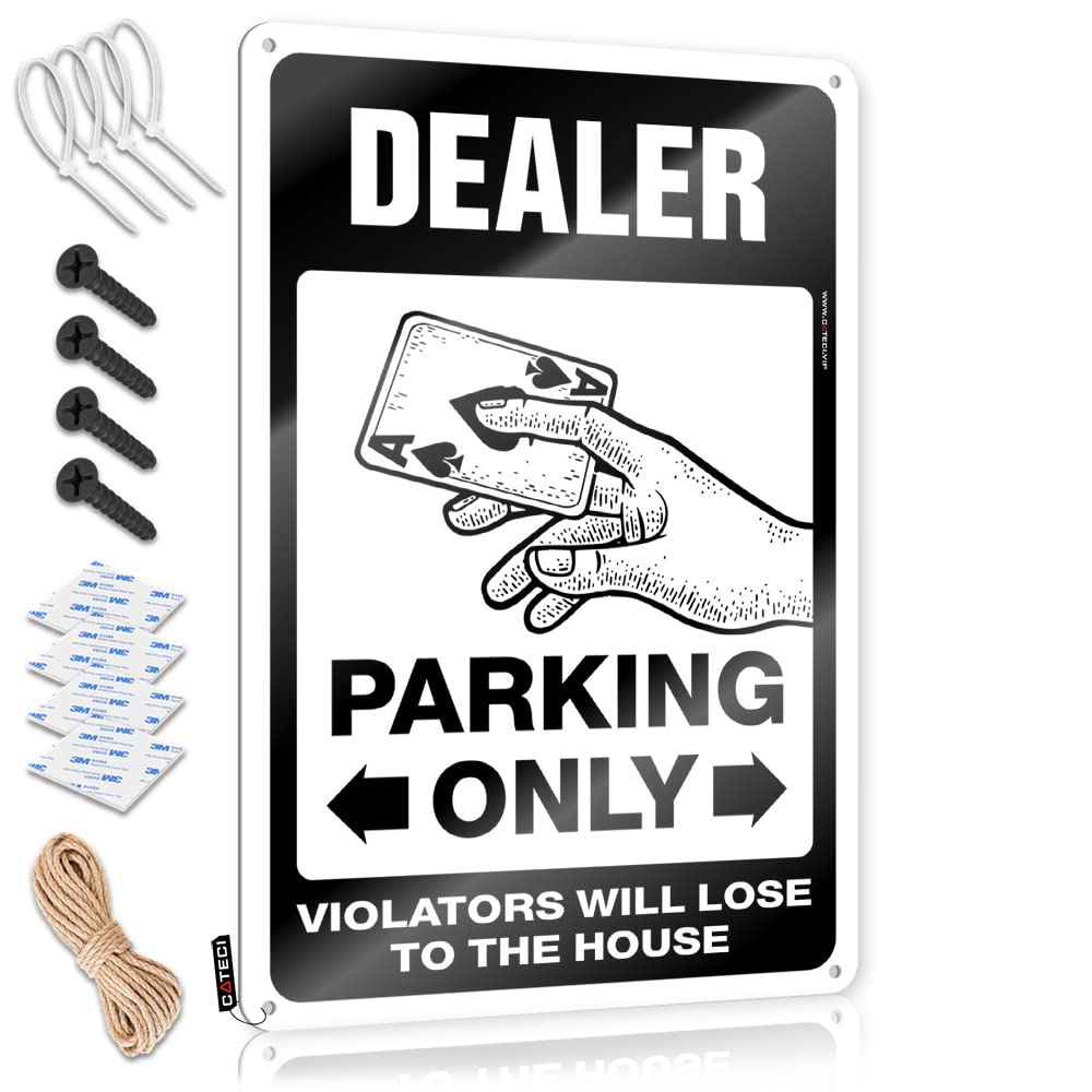 Krazmurongd One Color Wood Plaque Hanging Sign Dealer Parking Only Tin Sign Vintage Decor Room Stuff(20X30cm)